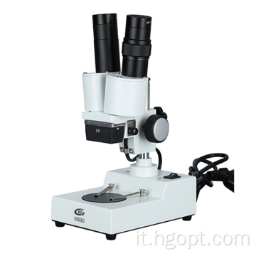Microscopio stereo binoculare di 90 gradi ruotabile